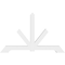 Ekena Millwork Vanguard Architectural Grade PVC Gable Bracket, 96"W x 60"H x 6"D x 6"F, 15/12 Pitch GBP096X60X0606VAN00 - alternate 4